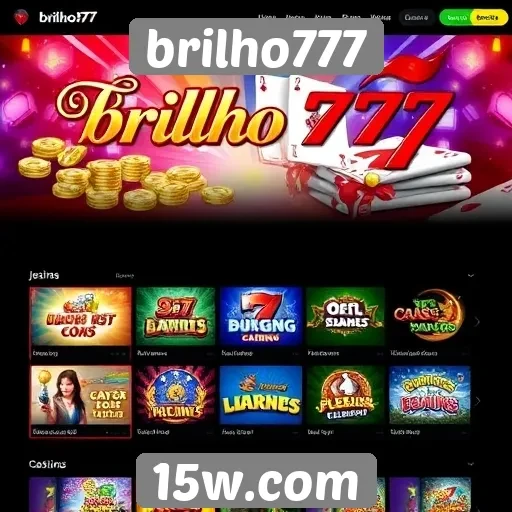 Estudo sobre a diversidade de jogos disponíveis no brilho777